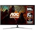 AOC ゲーミングモニター ワイドディスプレイ G4309VX/D/11 (42.5インチ/ゲーミング/144Hz/1ms/VA/UHD/VGA/HDMI2.1 x 2/DP1.4 x1/スピーカー)