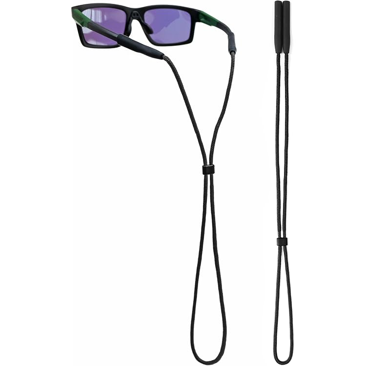 VOGTORY 2 Pcs Eyeglasses Holder Strap, Adjustable Glass Holders Around