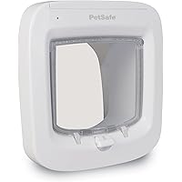 PetSafe Microchip Activated Cat Flap, Exclusive Entry, Easy Install, 4-Way Manual Locking, Energy Efficient, Draught Excluder