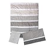 Ombre Gray 3 Piece Crib Bedding Set Quilt, Sheet, Skirt, Baby Neural by Trend Lab [並行輸入品]
