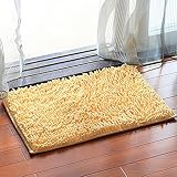URsmart浴槽バスマットバスルームカーペットバスルームトイレバスルームトイレマットラグマットラグanti-slipping吸収性ソフトChenille イエロー