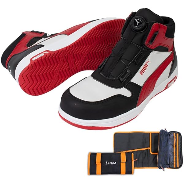 Amazon | [プーマ] 安全靴 フロントコート ブラック&ホワイト