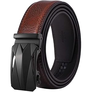 JunLTX ベルト メンズ オートロック式 穴無し 通勤 紳士 ビジネス カジュアル 自動バックル 穴なし 無段階調節…