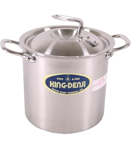 【新品未使用】KING DENJI 寸胴鍋　24cm Amazon｜中尾アルミ製作所 ニューキングデンジ 寸胴鍋(目盛付)24cm