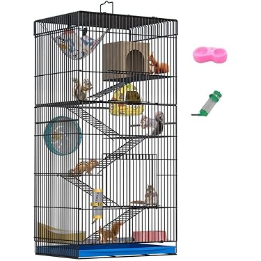 Amazon | Wyfcal モモンガ ケージ 小動物ケージ 大型 縦型 多層 金属製