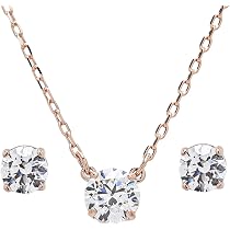 Amazon | [スワロフスキー] ネックレス ピアス セット Stilla Attract
