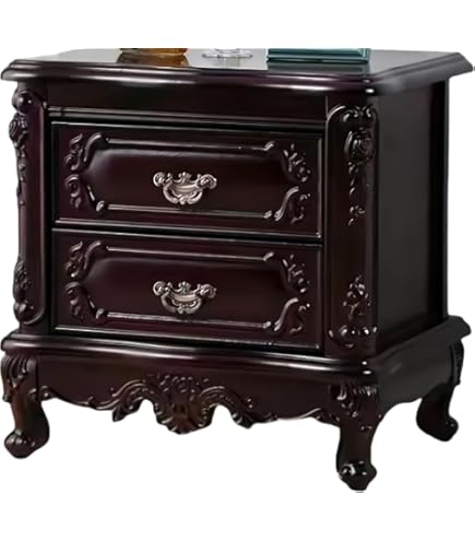 Amazon｜[dhiuebc] マホガニー マリー ナイトテーブル ベッド