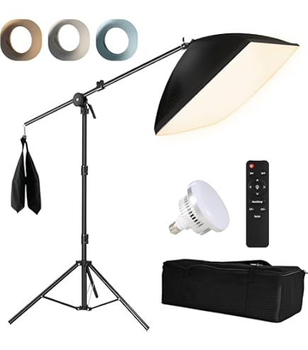 Amazon | ソフトボックス 85W 撮影用ライト 撮影照明 50x70cm 撮影