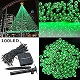 SOLMORE Solar Powered LED String Light, Ambiance Lighting, 100 LED Starry Solar Fairy String Lights 