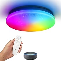 Amazon.co.jp : スマートLEDシーリングライト, Alexa対応, RGB調光調色