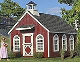 Little Cottage Company Stratford Schoolhouse DIY Playhouse Kit, 8' x 10' [並行輸入品]