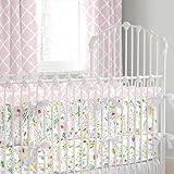 Carousel Designs Pink and Gray Primrose Crib Bumper by Carousel Designs