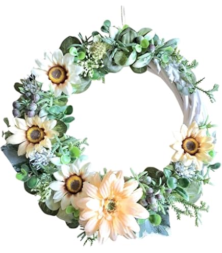 Amazon.co.jp: Lulu's ルルズ 夏のひまわりリース 向日葵 サマーリース