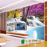 3 D 壁紙ベッドルームの壁画近代的なエンボス加工の滝 TV 背景の壁面 BJ 995