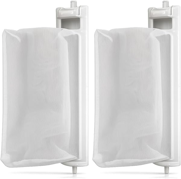 Washing Machine Lint Filter, Sharp Compatible ES-LT1 Lint Filter, ES-TG55L, ES-T55E6, ES-GE55L, ES-GE60, ES-GE60K, ES-TX82KS, Dust, Hair, Pet Hair, Filtration Net, Trash Net Consumables (Set of 2) - 1