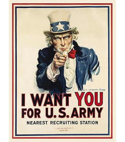 Amazon.co.jp: WAR UNCLE SAM I WANT YOU ICONIC USA VINTAGE POSTER