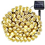 LE　200LEDストリングライト　65フィート/20メートル　8輝度モード　防水　クリスマス/庭/パーティー/テラス/アウトドアの装飾に最適　電球色