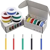 Striveday™ 30 AWG Flexible Silicone Wire Electric Wire 30 Gauge Coper Hook up Wire 300V Cables Electronic Stranded Wire Cable