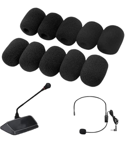 Amazon.co.jp: マイクスポンジカバー, 20個セット, マイク風防, 30mm x