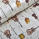 近代的な楽器の音楽注意子供女の子ベッドルームの装飾のための子供の壁紙