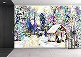 (ウォール26) wall26 自己粘着式壁紙 大型壁面シリーズ 100"x144" WMR-WP-X-C758-100x24x6