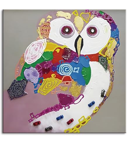 Amazon.co.jp: 絵画 ふくろう 壁掛け インテリア キュートオウル