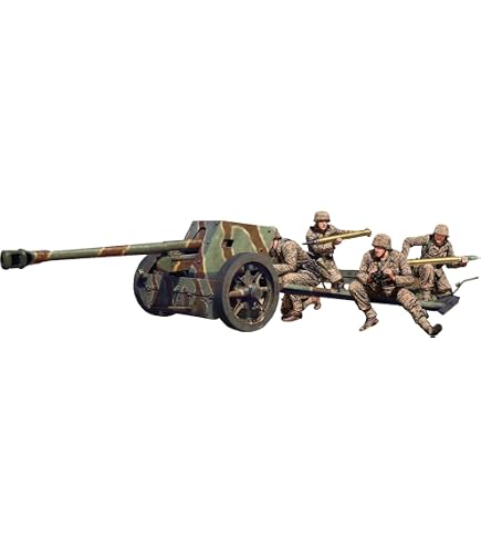 Amazon | プラッツ ドラゴン 1/35 WW2 ドイツ 7.5cm対戦車砲Pak40 後期