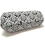 acortile 抱っこひも収納カバー L 日本製 【ダマスク×ブラック】 90日保証 リバーシブル 裏生地ブラック シッカリ生地 ★エルゴアダプト・ベビービョルン収納可能なLサイズ★