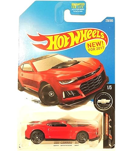 Matchbox Moving Parts 2016 Chevy Camaro Die-Cast Toy Car With Flashing Light (Red) - View #2