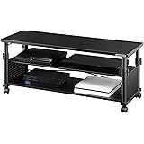 Bauhutte ( バウヒュッテ ) 昇降式 テレビ台 BHV-1000H-BK 32インチ 対応 ( 幅 100 × 奥行 35 高さ 37-56 cm ) ブラック