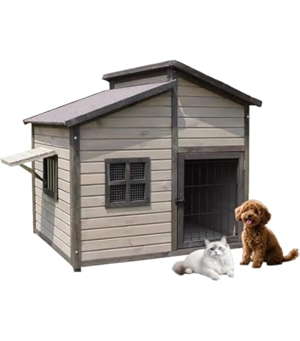 犬小屋 屋外 小型犬 木製 幅85cm ペットハウス 犬舎 屋外 室外 組立簡単 pomp-fruits_jcrocyk-3029481