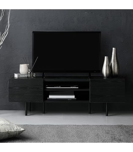 Amazon | NISSHO CRANZ 縦格子テレビボード120 ターフェル 収納 木目調