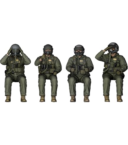 Amazon | ハセガワ 1/72 第二次世界大戦 パイロット フィギュアセット