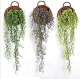 フェイクグリーン 光触媒 加工 壁掛け 造花 インテリア 人工 観葉植物 欧米風 パープル