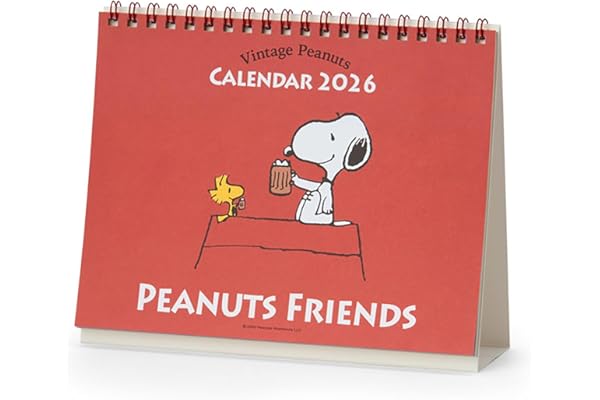 サンリオ(SANRIO) リングカレンダー 2026 スヌーピー 紙 卓上 622222