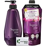 セグレタ シャンプー 本体 430ml 1個 + 詰め替え 340ml 各種1個セット + Kunutonnオリジナルロゴ入りeおまけ付