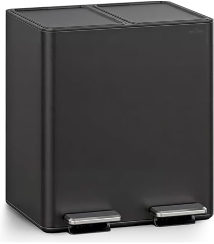 Amazon｜ゴミ箱 2段式3分別 縦型 合計60L ペダル式ダストボックス