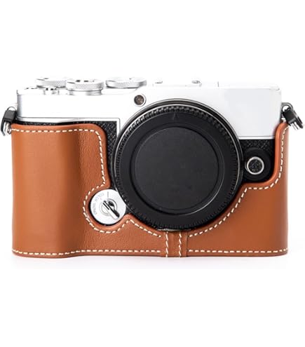 Amazon | TP Original ハンドメイド 本革 ハーフカメラケース バッグ