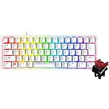 Razer Huntsman Mini JP 小型 ゲーミングキーボード テンキーレス Linear Optical Switch 日本語 JP配列 60%レイアウト Mercury White 白 光学スイッチ 超高速1.2mm作動 リニア触感 静