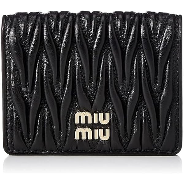 Amazon | MIUMIU(ミュウミュウ) マテラッセレザー 財布 ブラック