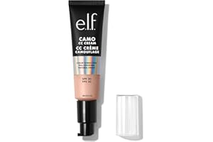 e.l.f. Camo CC Cream, Color Correcting Medium-To-Full Coverage Foundation with SPF 30, Fair 150 C, 1.05 Oz (30g)