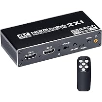 Amazon | BLUPOW 4K60Hz・HDR対応 HDMI切替器 2入力1出力+音声分離