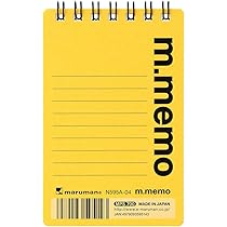 メモまとめ売り　　⑤ Amazon.co.jp: マルマン メモ エムメモ 6mm横罫 A7 イエロー