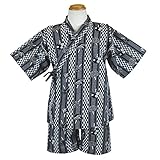 甚平 夏物 じんべいスーツ 日本製生地使用 パジャマ ドラゴン 龍 団扇 花火（団扇黒80cm）