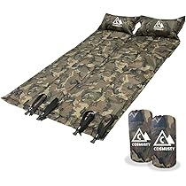 エアーマット＋エアー枕2個 Amazon.co.jp: COSMUSTY アウトドアマット エアーマット 2個