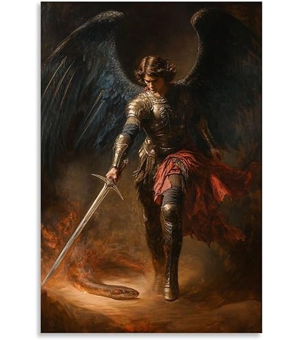 大天使ミカエル　陶板画　アンティーク　レプリカ　ドイツ　ミュージアムグッズ 大天使ミカエル 陶板画 アンティーク レプリカ ドイツ