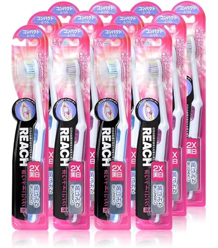Amazon | 【まとめ買い】リーチ奥歯集中ケアコンパクトふつう×4個