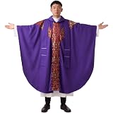 Amazon.co.jp: BLESSUME コスプレ服 キリスト教 神父服 牧師 メンズ コスチューム 祈祷師 ドレス (XL) : ホビー