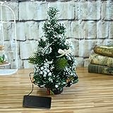 inverleeミニ人工クリスマスツリーLEDグローベッドルームデスク装飾ギフトオフィステーブルホーム装飾