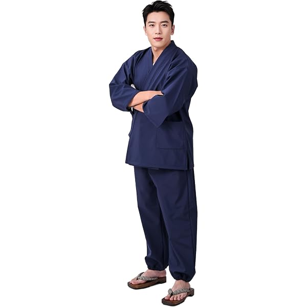 Amazon | [ON NISHIKI] 冬用作務衣 極暖 紳士 フリース キルト中綿入り